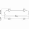 WasserKRAFT Donau K-9424 Полка стеклянная