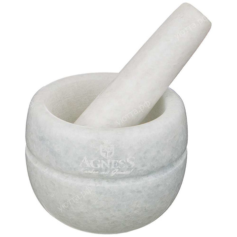 Ступка Agness с пестиком, 7*9 см - Купить