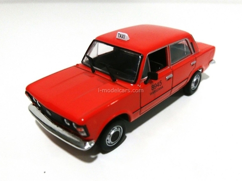 Polski Fiat 125P Taxi Warszawa 1:43 DeAgostini Kultowe Auta PRL-u