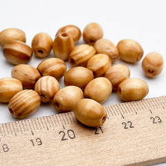 Деревянные бусины, бочонок, размер около 10*8 мм, цена за набор 10 штук