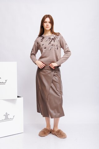 Oui Юбка из эко-кожи