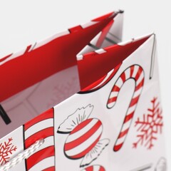 Пакет подарочный XS вертикальный, «Зимняя история», 12*15*5 см (Д*В*Ш), 1 шт.