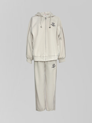 Спортивный костюм Kaixi KX25 на флисе из зип-худи и штанов с полосками по бокам