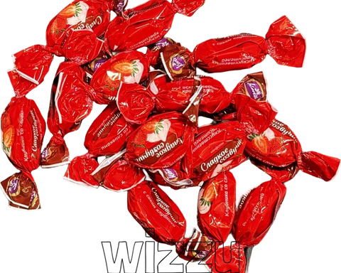 Конфеты шок Сладкое Созвучие вкус Клубника со Сливками вес