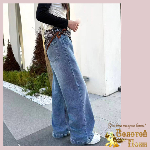 Джинсы девочке (7-12) 251205-D92690С