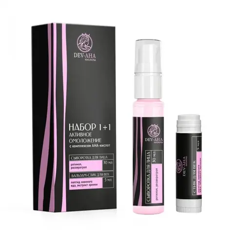 DEV-AHA Набор Сыворотка + бальзам-стик для век Активное омоложение