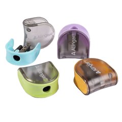 
          Точилка пластиковая Alingar, 1 отверстие, контейнер, ассорти, картонная упаковка (24шт)