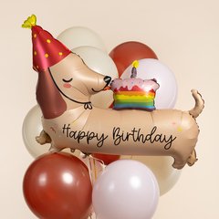 К Фигура, Таксик с кексиком, 37''/94 см, 1 шт.