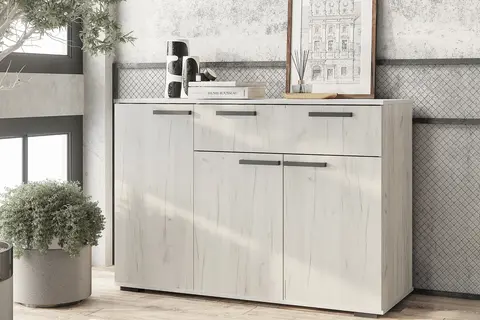 Комод Стандарт-4 NEW дуб крафт белый