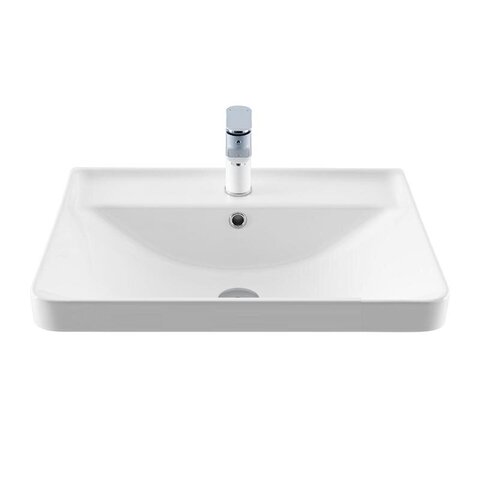 Aquanet 346264 Раковина керамическая накладная Ирис-Т 605*475*190 мм (346264)