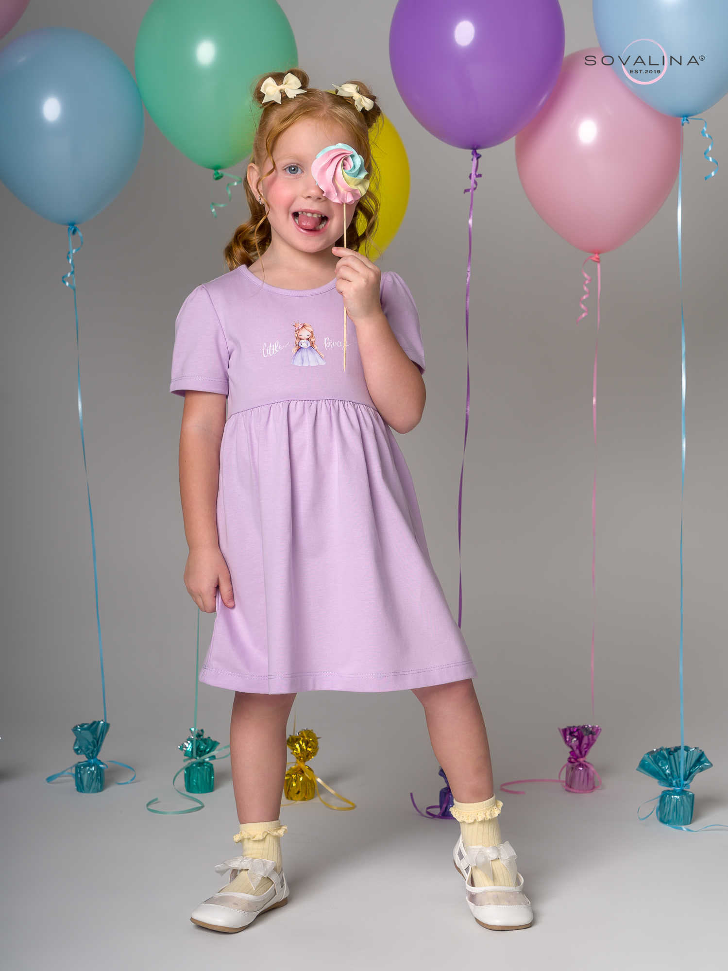 Платье Аленка к/р SG сирень Princess Л