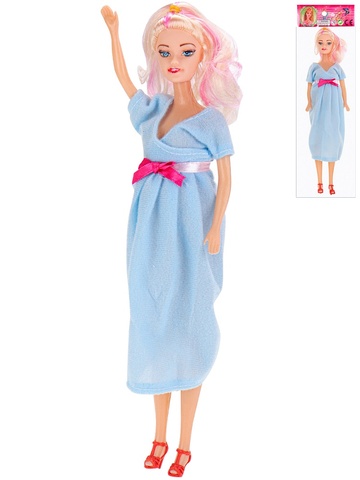 Беременная кукла (6,5х4х26,5 см) Красавица-мама (м)