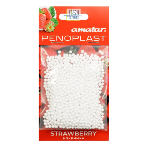 Приманка Amatar PENOPLAST Клубника 20 шт/уп/продажа от 20 шт.