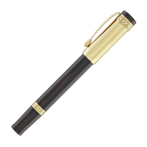 Ручка перьевая Aurora Umberto Nobile LE Dark-Brown & Vermeil Gold, F (AU-950F)