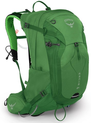 Картинка рюкзак туристический Osprey Manta 24 Green Shade - 1