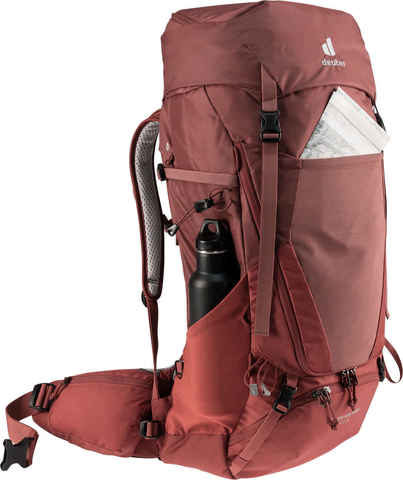 Картинка рюкзак туристический Deuter Futura Air Trek 45+10 SL redwood-lava - 7