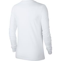 Женская теннисная футболка - Nike Swoosh Essential LS Icon Ftr - white/black