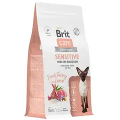 Brit Care Cat Sensitive Healthy Dig сухой корм для взрослых кошек (индейка,ягненок) 1,5 кг