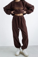 Джоггеры OVERPLUS из флиса, шоколад