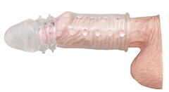 Прозрачная насадка на пенис Fun Extension - 16 см. - 