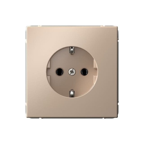 Розетка электрическая 2К+З 16А 250 В. Цвет Песочный. Systeme electric серия ArtGallery. GAL001243S