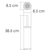 WasserKRAFT K-1027POLISHED BLACK Щетка для унитаза напольная