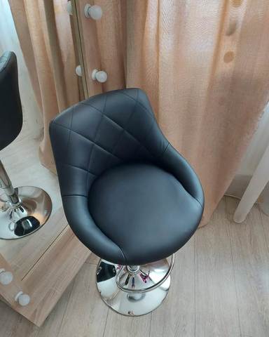 Барный стул Comfort/Комфорт (стул стилиста/бровиста), регулируемый, вращающийся
