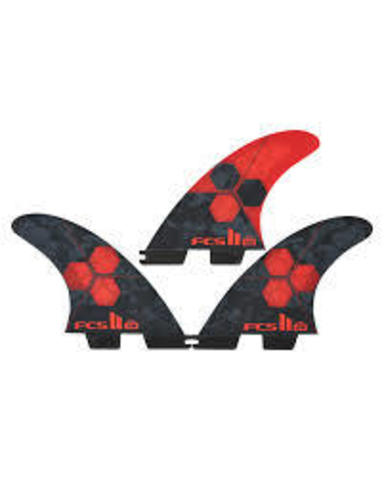 FCS II AM PC Small Red Tri Retail Fins Small