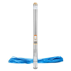 Насос погружной TF3-60 (для скважины), кабель 1,5 м., Belamos (Беламос), центробежный, напор 60 м, 2,7 м3/час, диаметр 78 мм.