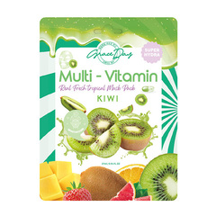 Тканевая маска с экстрактом киви GRACE DAY Multi-Vitamin Kiwi Mask Pack