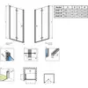 Radaway 10029080-01-01R NES DWB 80 Right хром