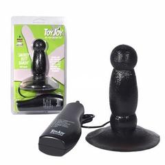 Анальная вибропробка Toy Joy SMOKEY BUTT BANDIT, 11 см, с присоской