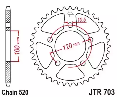 Звезда ведомая JTR703 47