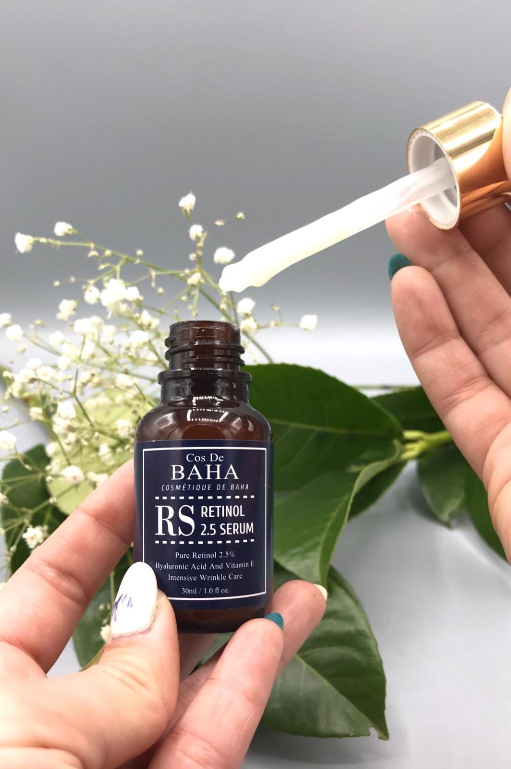 Кос де баха. Cos de Baha сыворотка омолаживающая с ретинолом - Retinol 2.5 Serum, 30 мл.. Cos de Baha сыворотка омолаживающая с ретинолом - Retinol 2.5 Serum (RS), 30мл. Сыворотка RS Retinol 2.5 Serum. Cos de Baha омолаживающая сыворотка с ретинолом, Retinol Serum (RS) / Корея / 30мл.