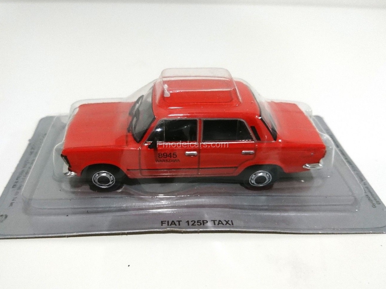 Miniature Altaya 1/43 Fiat 125P Warsaw Taxi - Jaune - Diecast