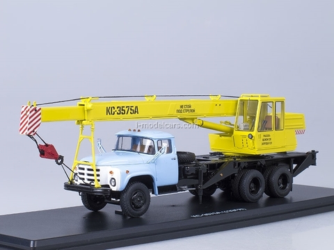 ZIL-133GYa KS-3575A Truck Crane yellow-blue Start Scale Models (SSM) 1:43
