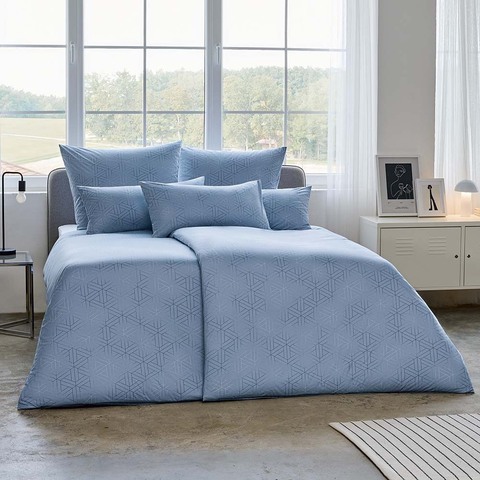 Постельное белье 1.5 спальное Estella Pippa taube голубое