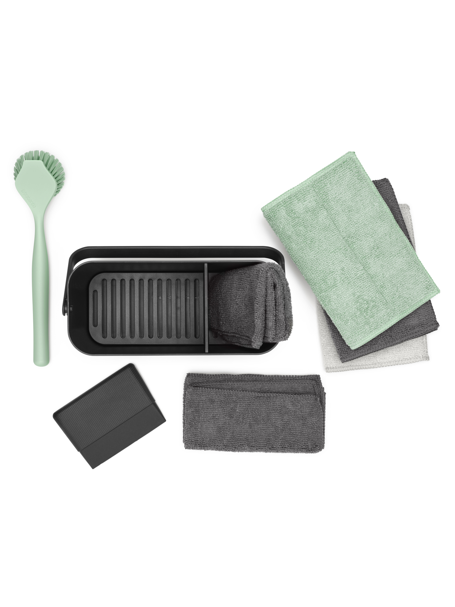 Набор для кухонной уборки SinkSide (8 пр.), Темно-серый, арт. 233340 - фото 5