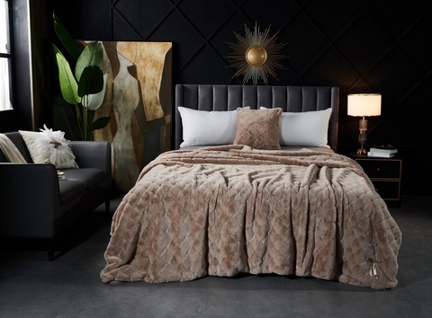 Плед 160x220 Sofi De MarkO Бернард бежевый