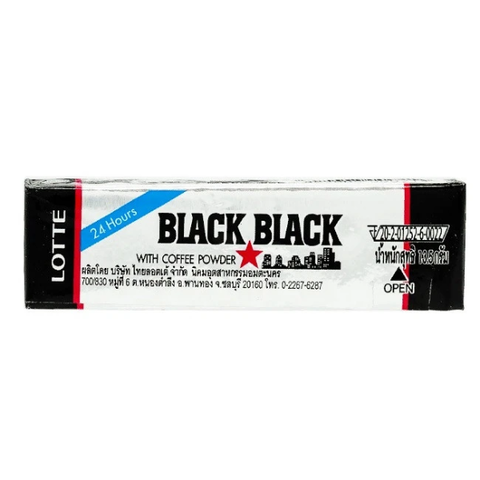 Жевательная резинка Lotte Black Black, 13,5гр