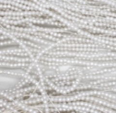Бусины на леске 3 мм, 1 нить 60 см