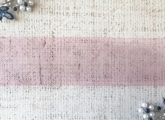 Лента регилин, сетка, ш. 4 см, розовый