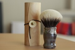 Помазок Saponificio Varesino искусственный рог, Маньчжурский барсук