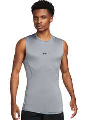 Термобелье Nike Pro Dri-Fit Tight Sleeveless Fitness Top - smoke grey/black