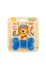 TitBit Игрушка жевательная Косточка 10 см (голубой)