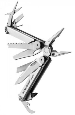 Мультитул Leatherman Wave Plus 17 функций, серебристый (832524)