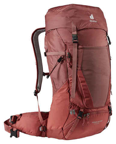 Картинка рюкзак туристический Deuter Futura Air Trek 45+10 SL redwood-lava - 1