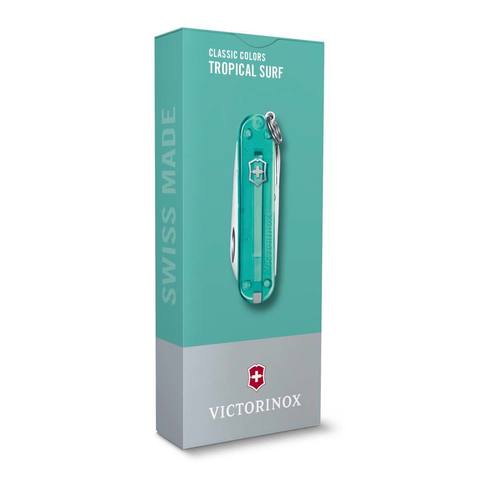 Нож-брелок Victorinox Classic SD Transparent Colors, Tropical Surf (0.6223.T24G)