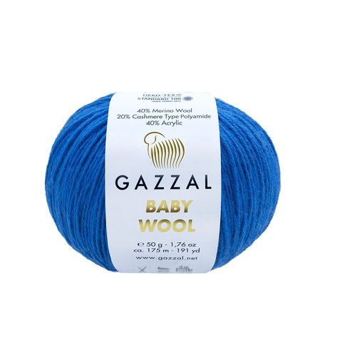 Пряжа Gazzal Baby Wool 802 темно-синий