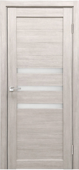 Межкомнатная дверь X-6 / Цвет тон Белая лиственница / Остекление "Сатинат белое" / Двери Верда